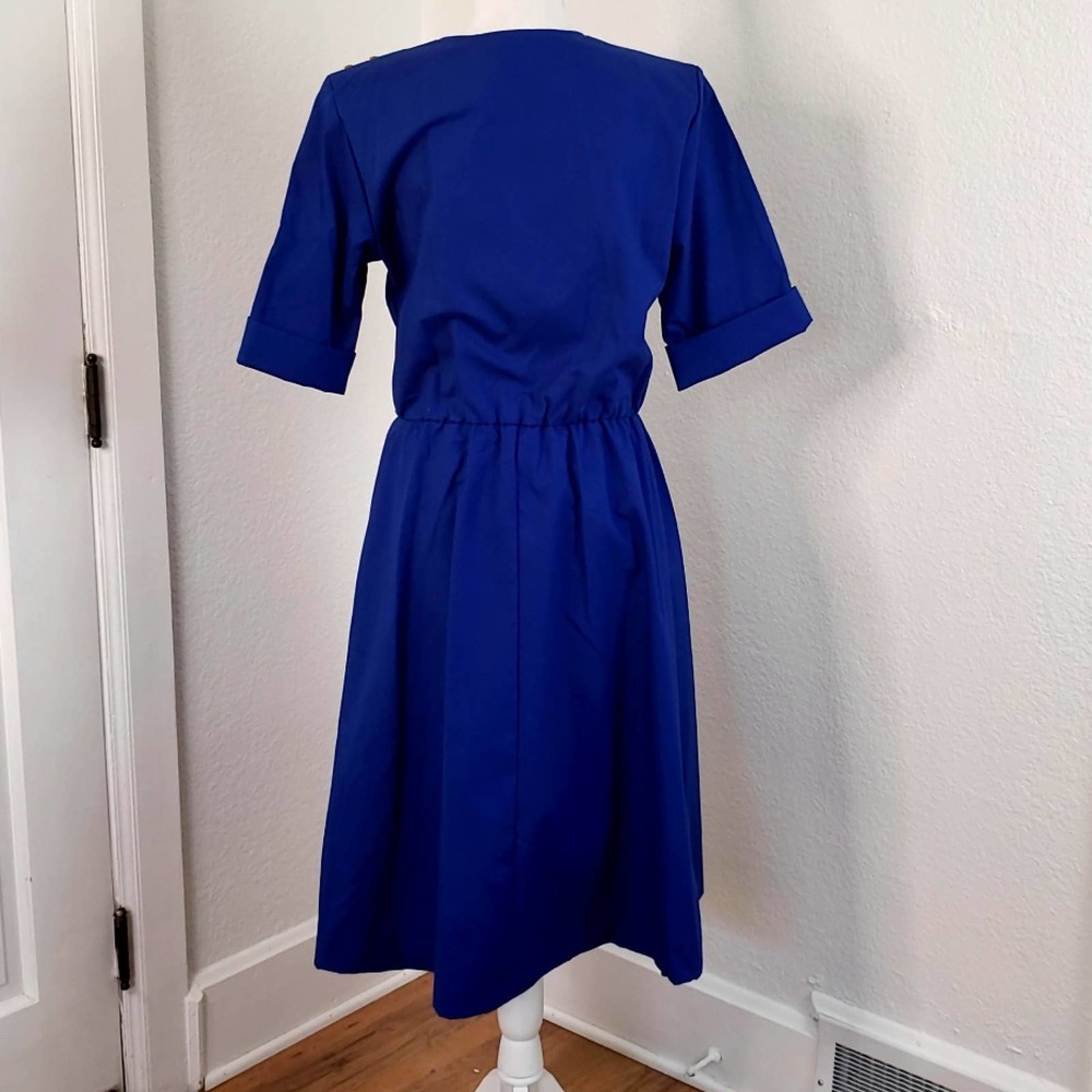 Vintage Village Fair Women's Blue Dress Size Small - Picture 8 of 9